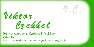 viktor czekkel business card